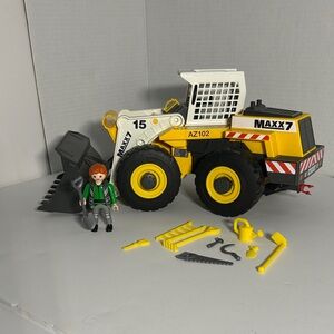 Playmobil Heavy Duty Front Loader Toy Set.